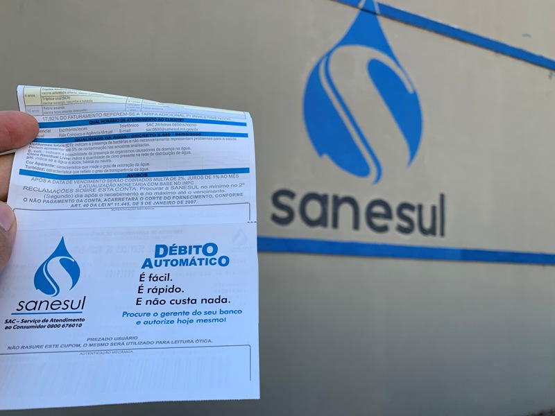 Sanesul reduziu a tarifa da água e esgoto em MS - Foto: Divulgação